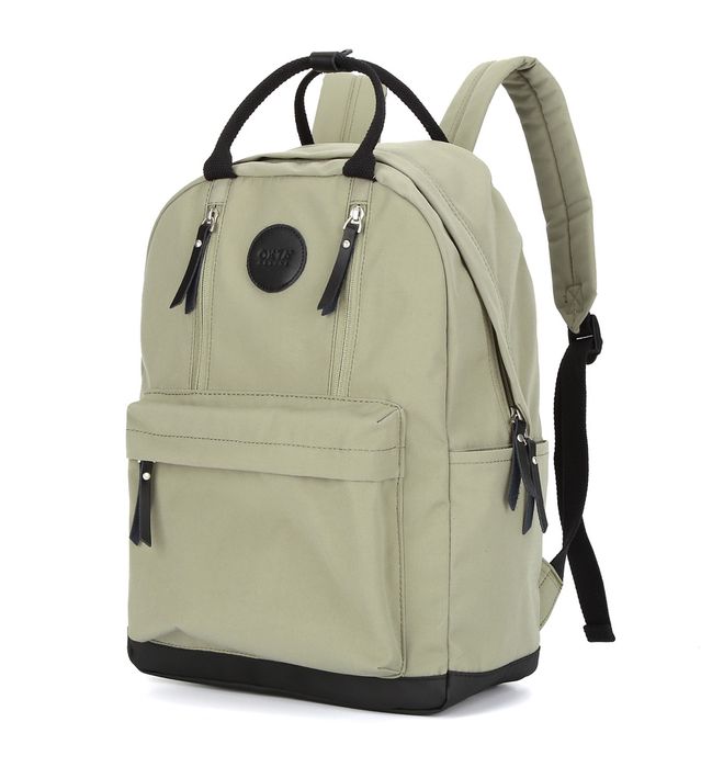 stylowy plecak z kieszenią na laptopa oliwkowy - himawari