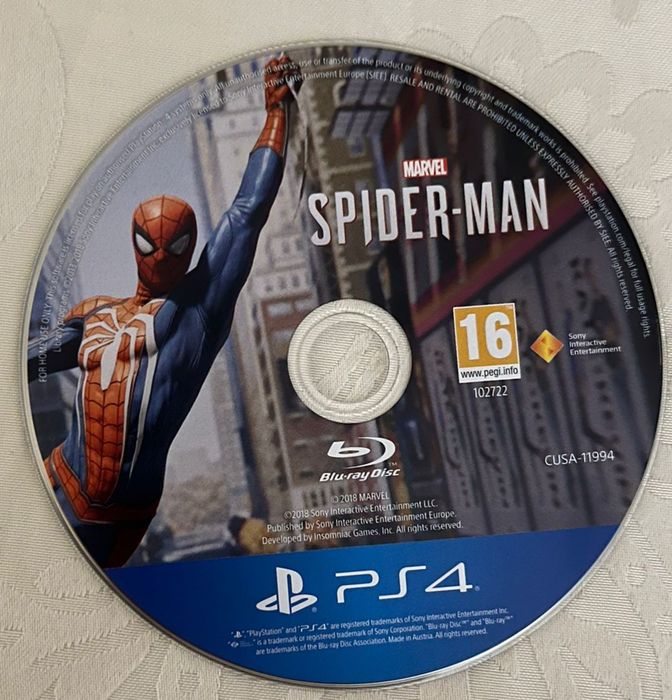 Jogo Spider Man PS 4