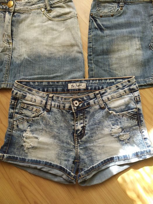 Spódniczka spódnica spodenki krótkie  jeans M/L