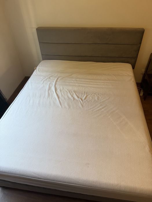 Vendo cama 160x200 com colchao ikea e sobre colchao