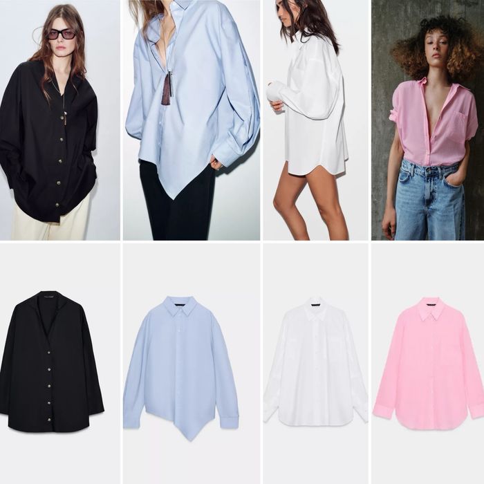 Сорочка поплінова Zara, нова колекція S,M
