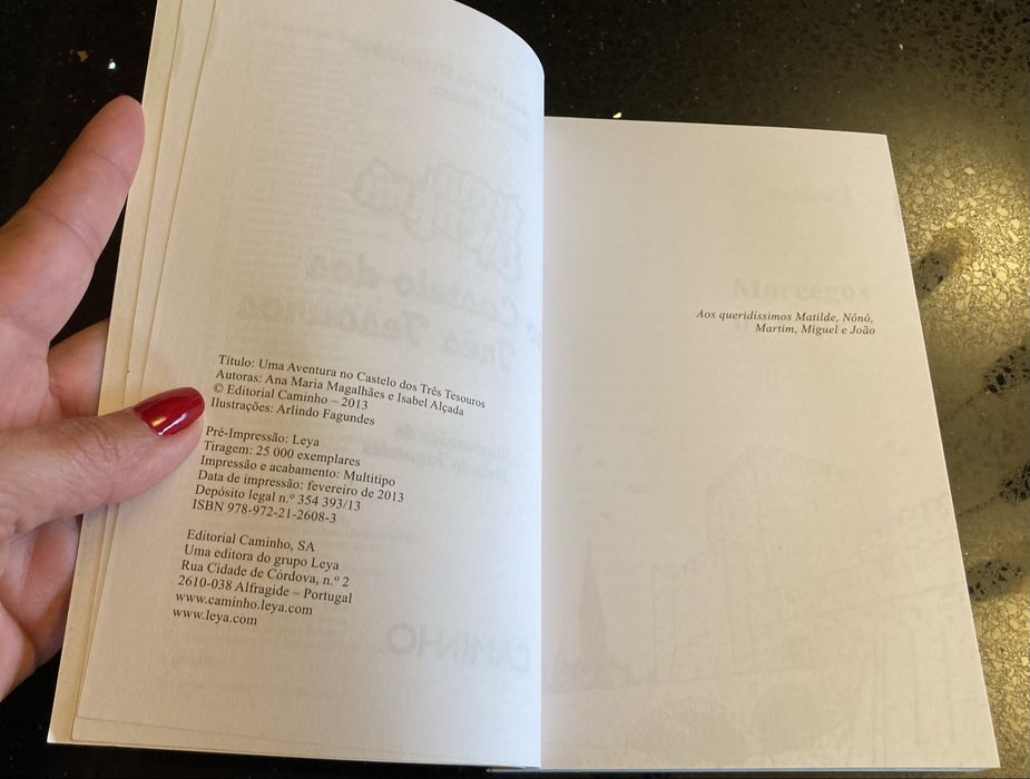 Livro “Uma Aventura no Castelo dos Três Tesouros”