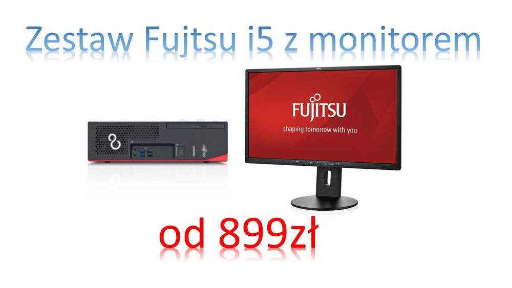 Zestaw Fujitsu komputer + monitor 24"