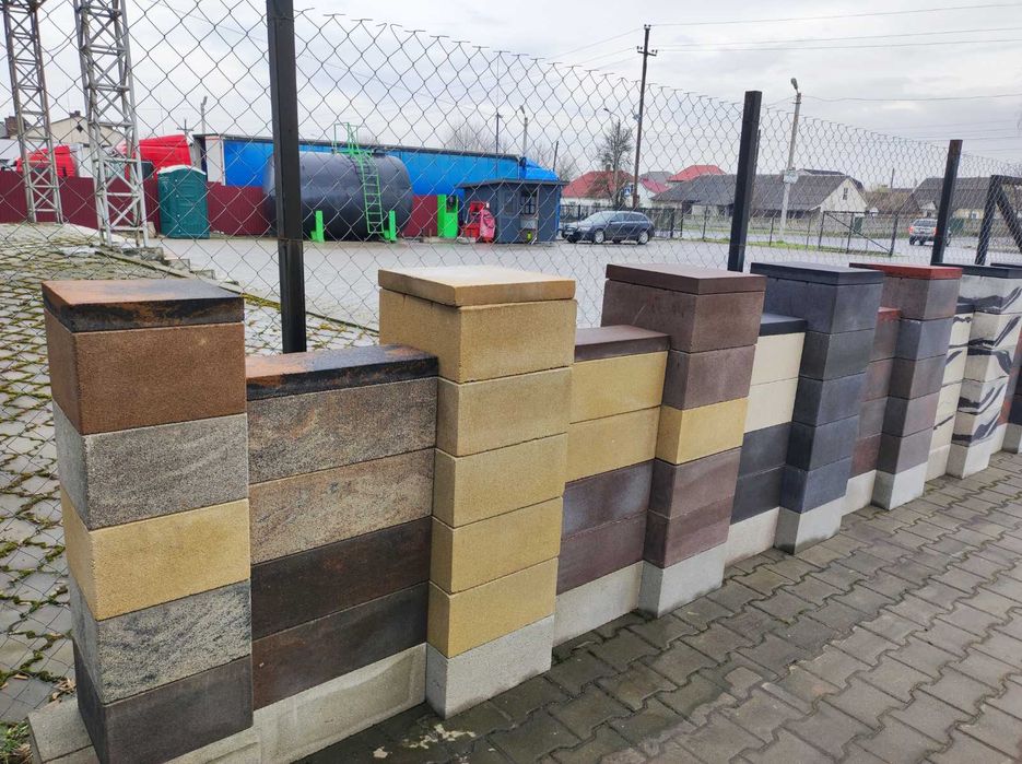 Модульний блок, парканні блоки, цегла Рваний камінь, євроблок