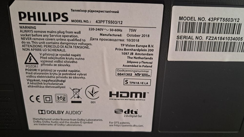 Tv philips 43 polegadas