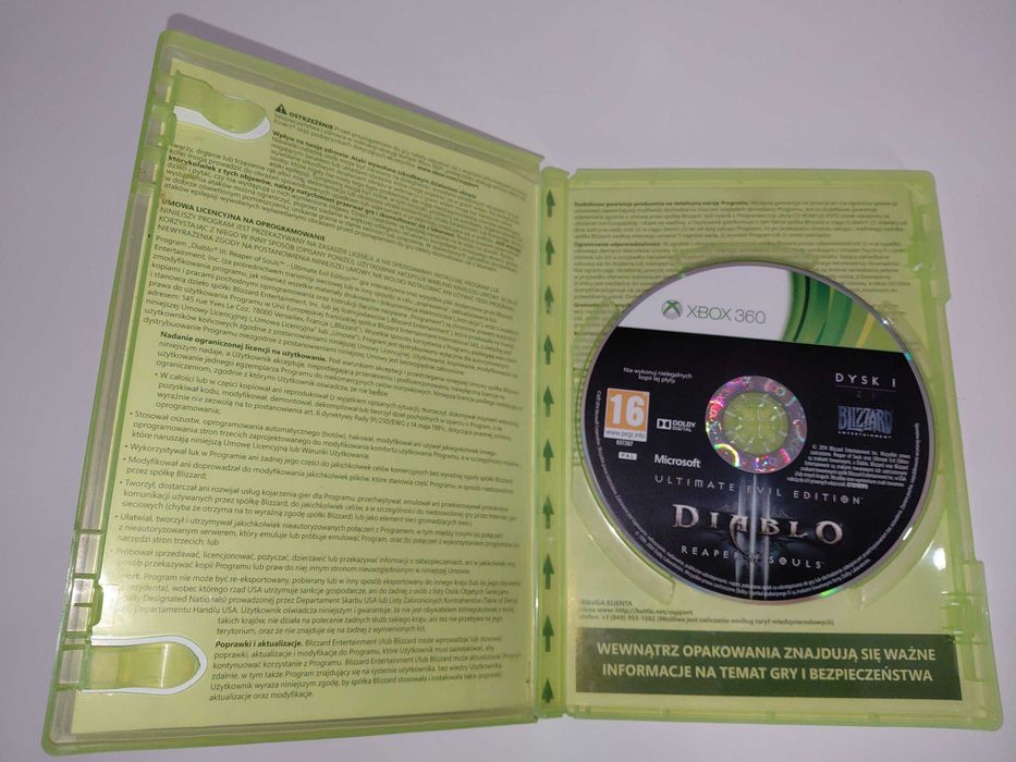 xbox 360 DIABLO 3 III ULTIMATE EVIL EDITION mówią po polsku 1-4 graczy