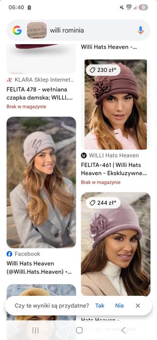 Willi czapka wełniana 100% Rominia