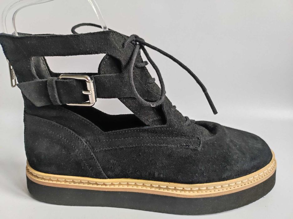 - Topshop - Markowe botki, sandały r. 37