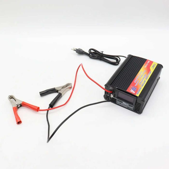 Зарядний пристрій для акумуляторів авто 10A з вбудованим амперметром