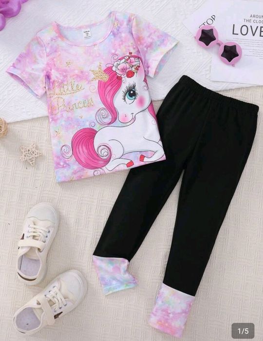 T-shirt i legginsy 110/116