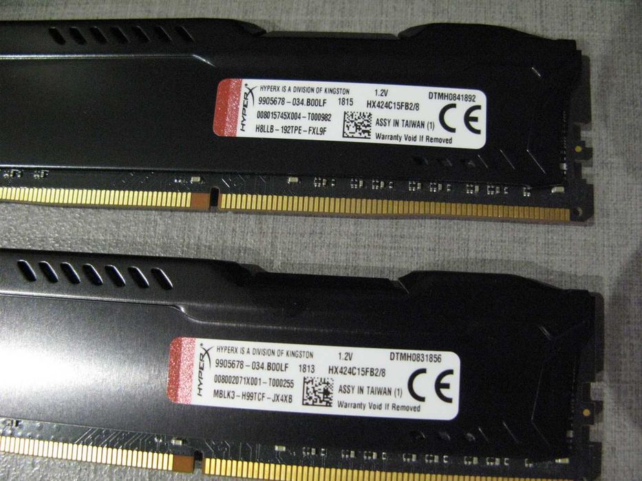 Оперативна пам'ять HyperX DDR4-2400 16GB Fury Black (HX424C15FB2/8)