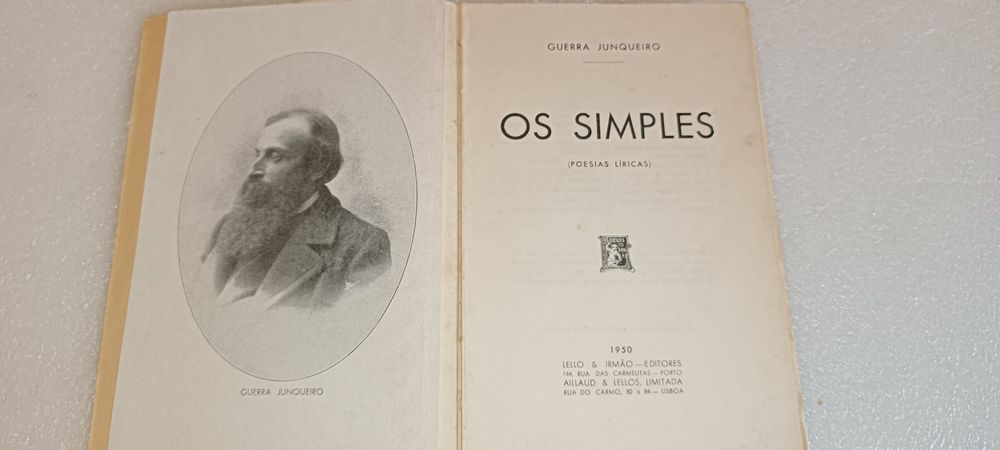 Livro antigo Os simples – Poesias líricas 1950