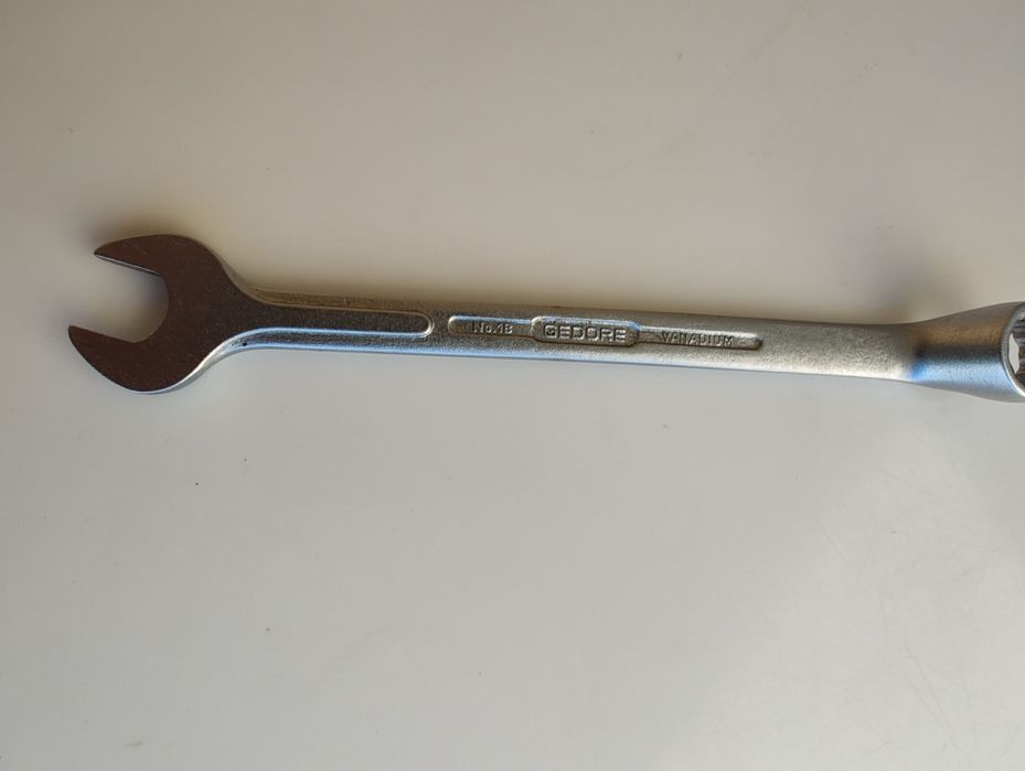 Klucz płasko-oczkowy odgięty 1/2" AF calowy GEDORE No.1B