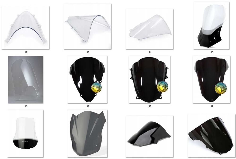 Ветровик стекло Yamaha Kawasaki Suzuki Honda Ducati Aprilia BMW KTM