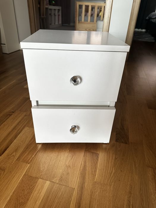 Szafka nocna bialy mat 30x40