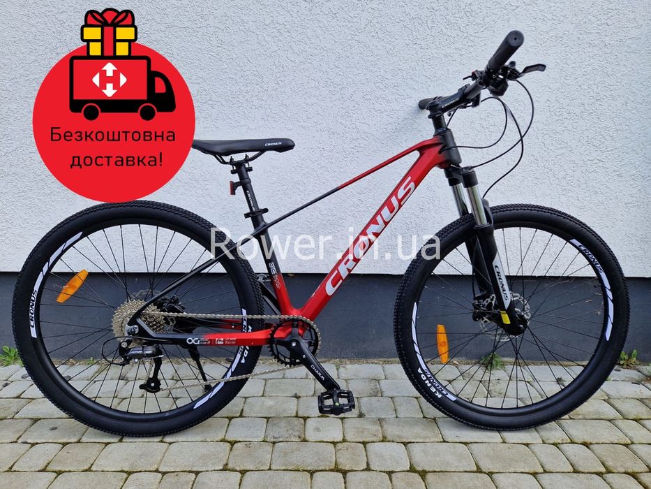 Магнієвий велосипед гідравліка касета Cronus 27.5" Hurricane 2025 Рама-17" red-black