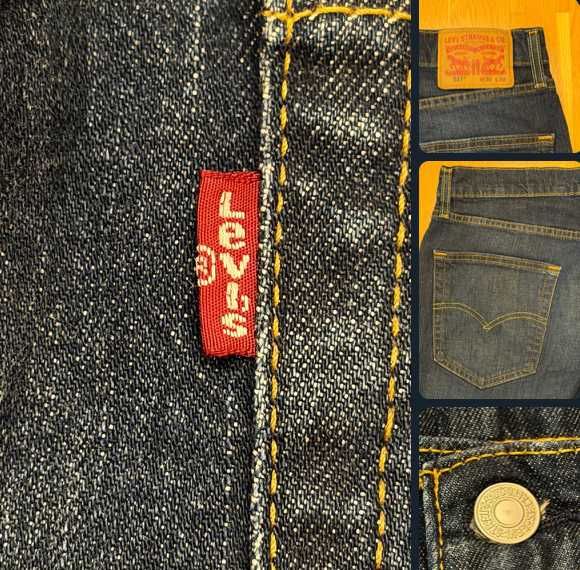 Levis low bootcut 527 dark blue