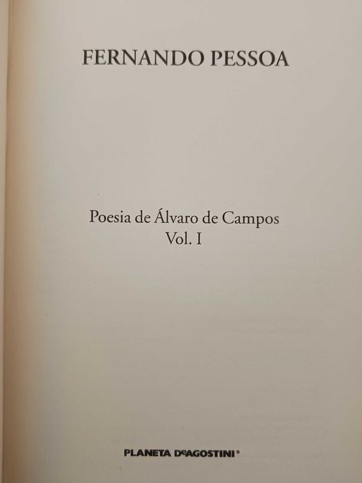 Poesia de Álvaro de Campos (vol 1) - Fernando Pessoa (portes incl.)