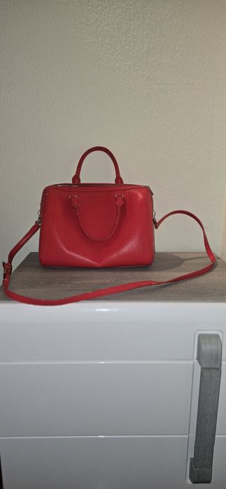 Mala Love Moschino Vermelha - Original c/ Bolsa Frontal Removível