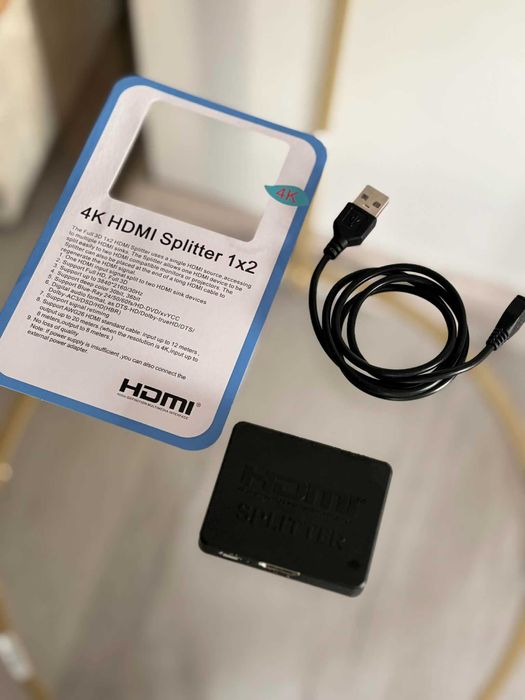 4K Rozdzielacz HDMI 2 Wyjścia Full HD UHD