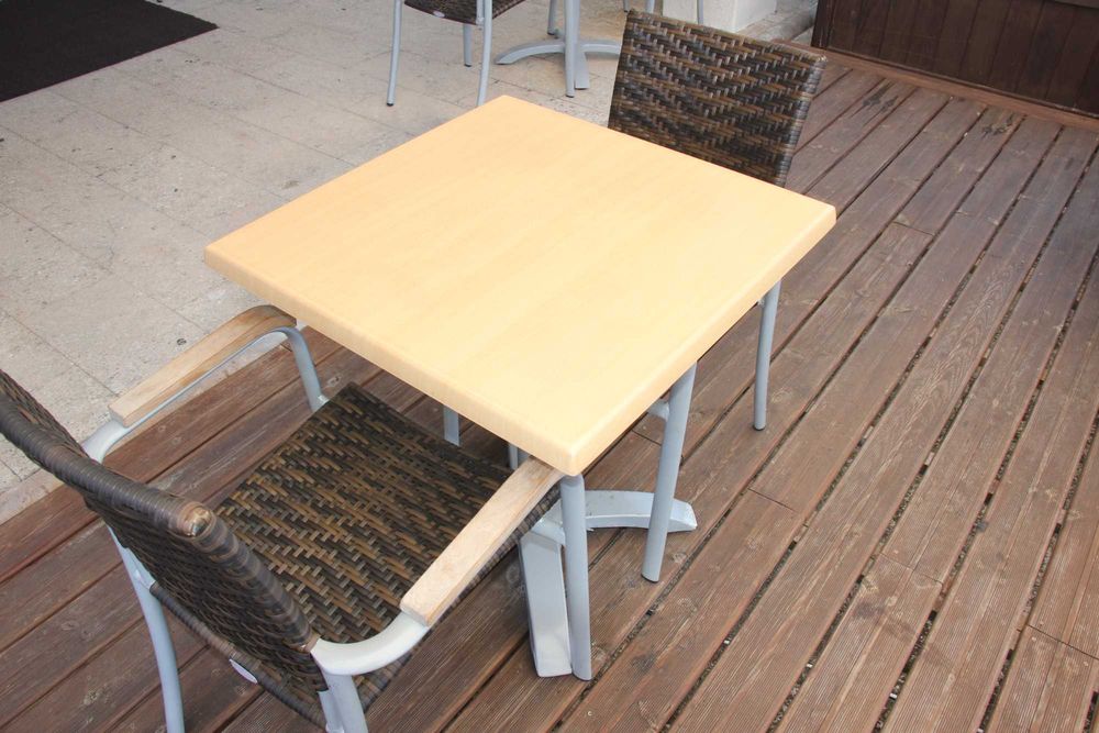 Mesa de Madeira de esplanada de madeira para 4 pessoas