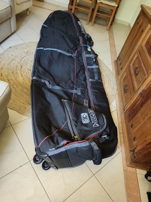 Capa de viagem para longboard Ocean & earth com rodas - 2 pranchas