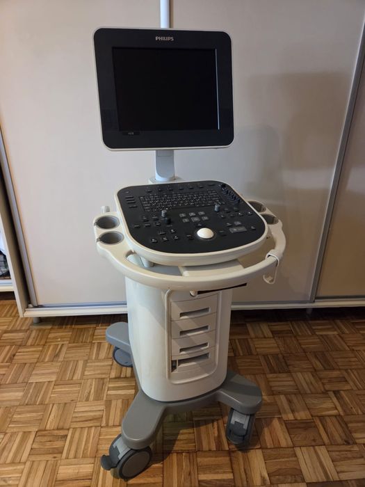 USG Philips HD5 – echo serca, głowica S4-2, Doppler CW, drukarka