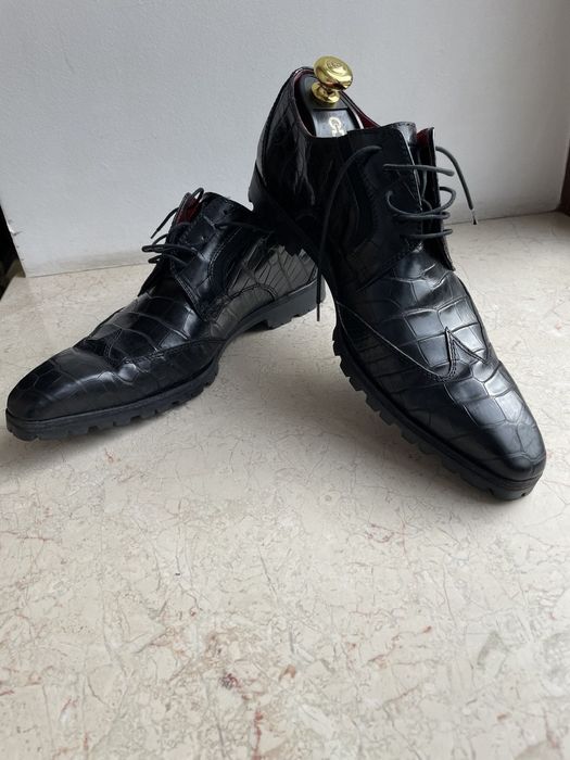 Туфли Zilli крокодил.