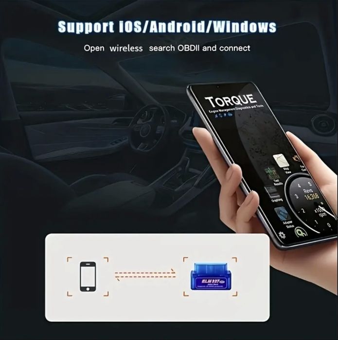 Interfejs diagnostyczny ELM 327 OBD2 bluetooth kostka obd II scaner