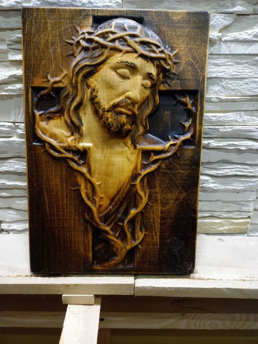 Plaskorzezba-Jezus-Drewno
