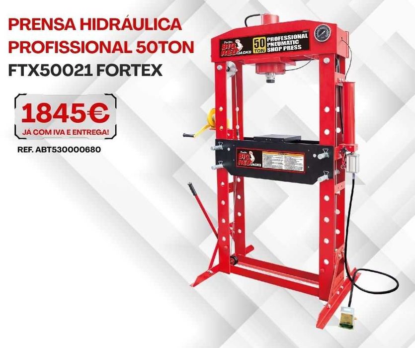Prensa Hidráulica Profissional 50Ton FORTEX JL20