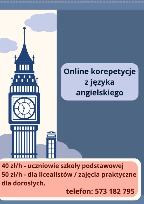 Korepetycje z języka angielskiego
