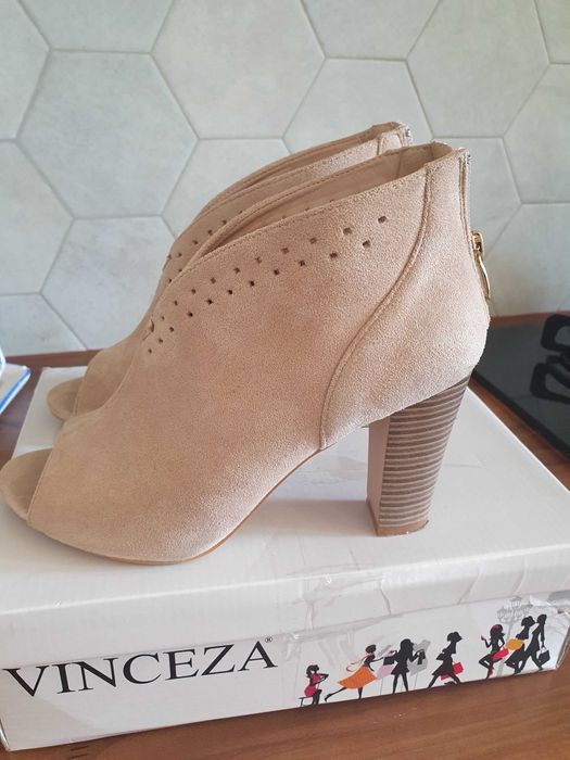 Botki open toe 38 Vinceza