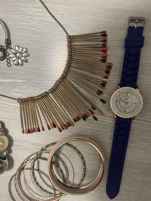 Колье подвеска часы браслет