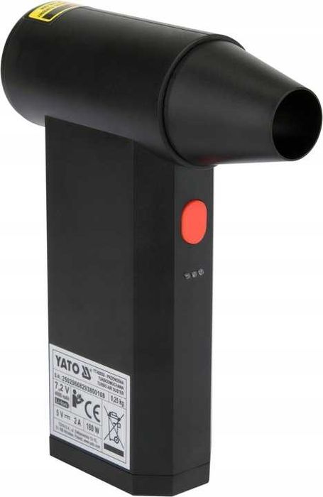 Yato Bezprzewodowa dmuchawa elektryczna mini 180 W 4 biegi TURBO MOC