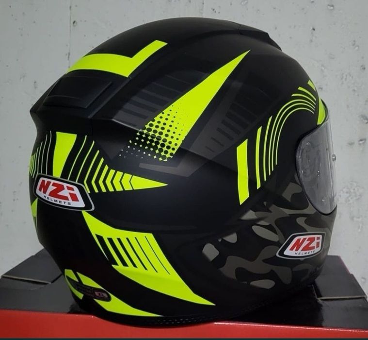 Capacete NZI Eurus 2 Desert Black / Yellow Matt ( NOVOS )