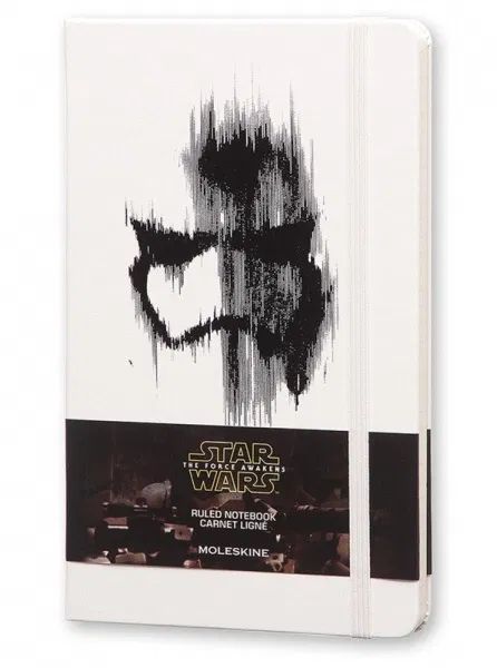 Star Wars VII Moleskine середній в лінію білий