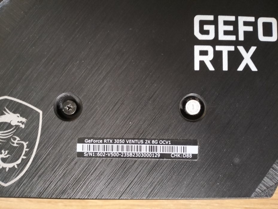 Msi GeForce RTX 3050 ventus 2X 8gb