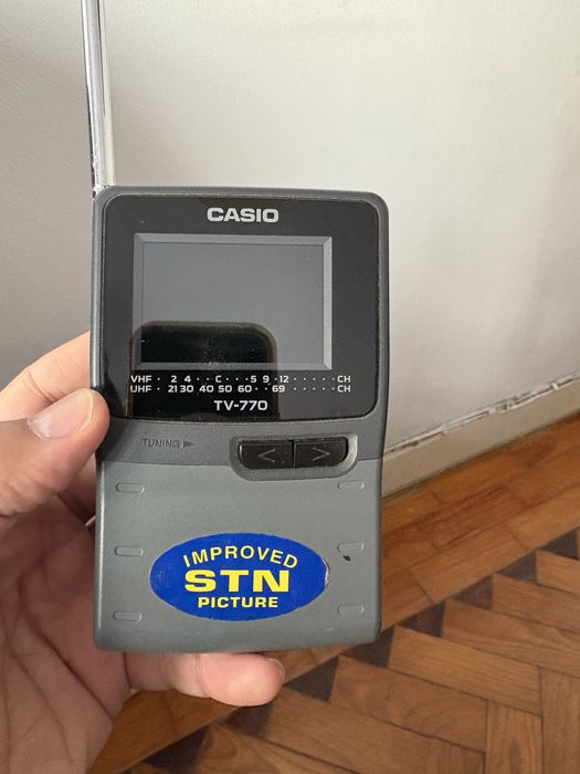 Televisão Portatil Casio TV770N, antiga
