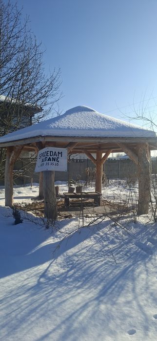 Altana ogrodowa 5 kątna z bala okrągłego 30 cm