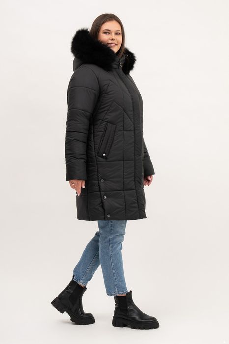 Женская стильная зимняя куртка пуховик. 50 -62р