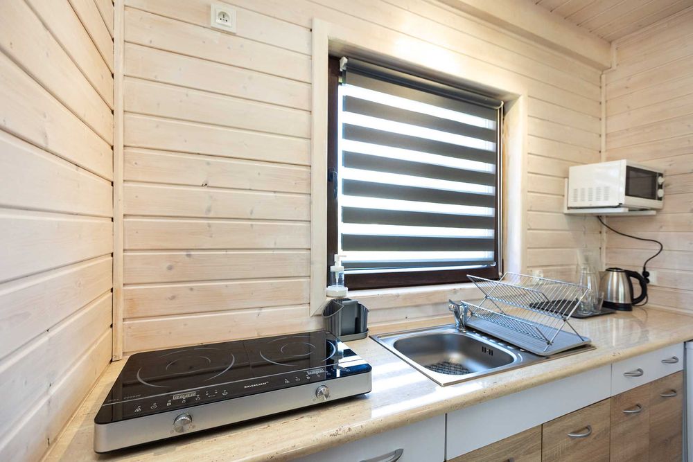 Komfortowe domki drewniane całoroczne Jantar, Święta, Sylwester, Ferie