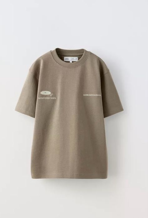 Футболка зара zara з вишитим написом 6-7