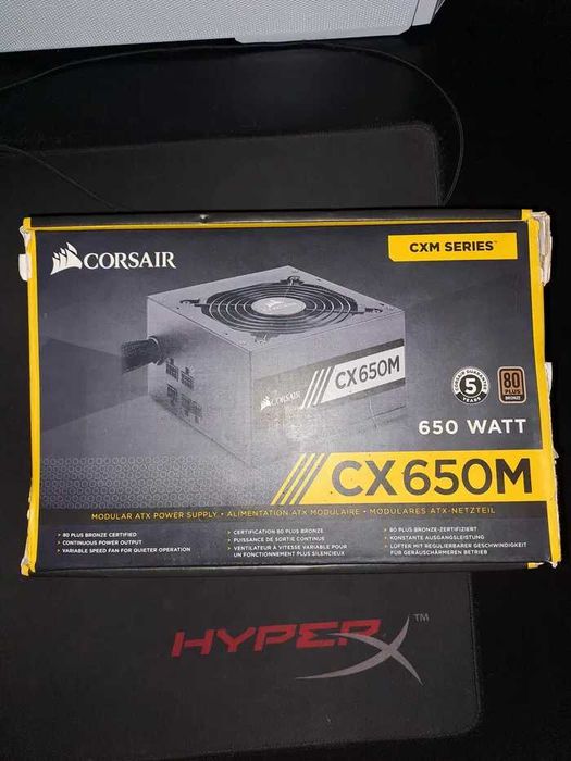 Fonte Corsair CX650M (650W) 80+ Bronze