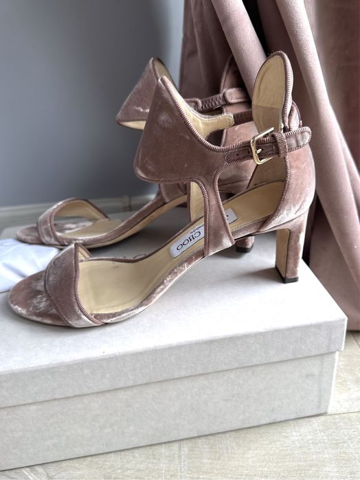 Jimmy choo босоніжки hermes велюрові