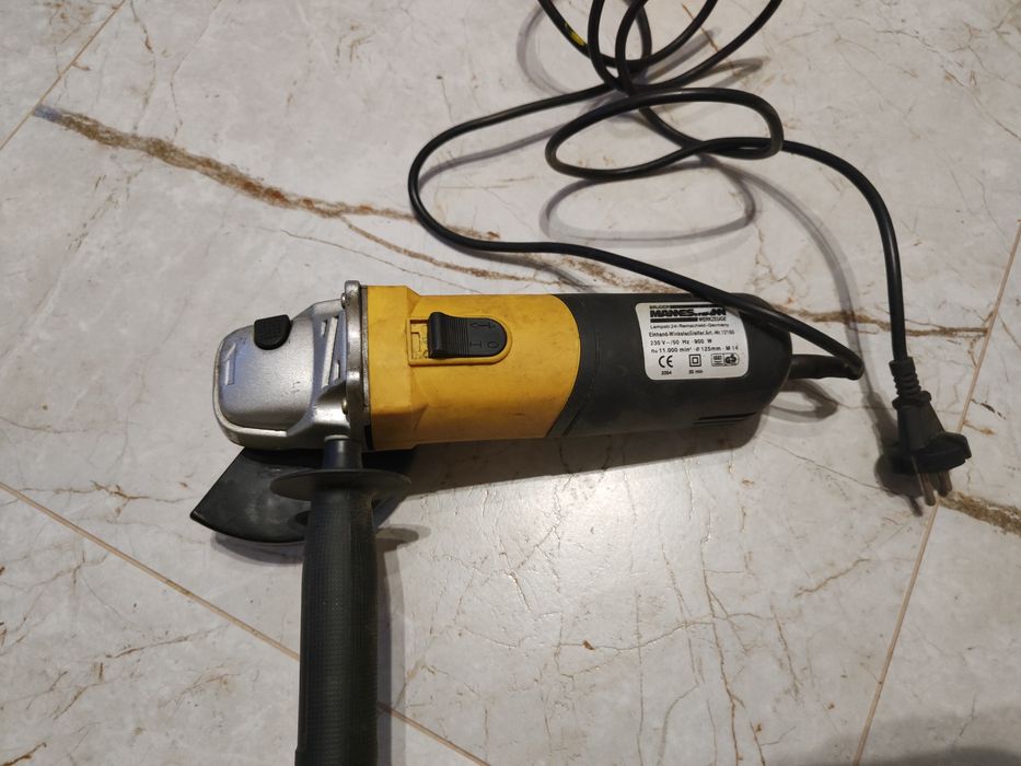Klucz szlifierka kątowa Mannessn 900 W kątówka tarcze 125