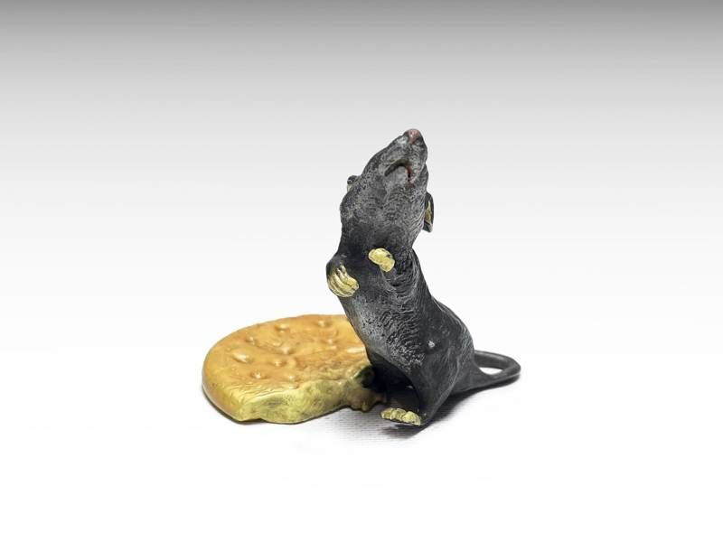 Escultura de bronze - Rato