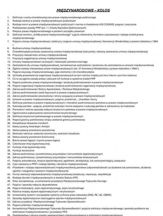 Prawo międzynarodowe - notatki prawo PDF (UWB 2024/2025)