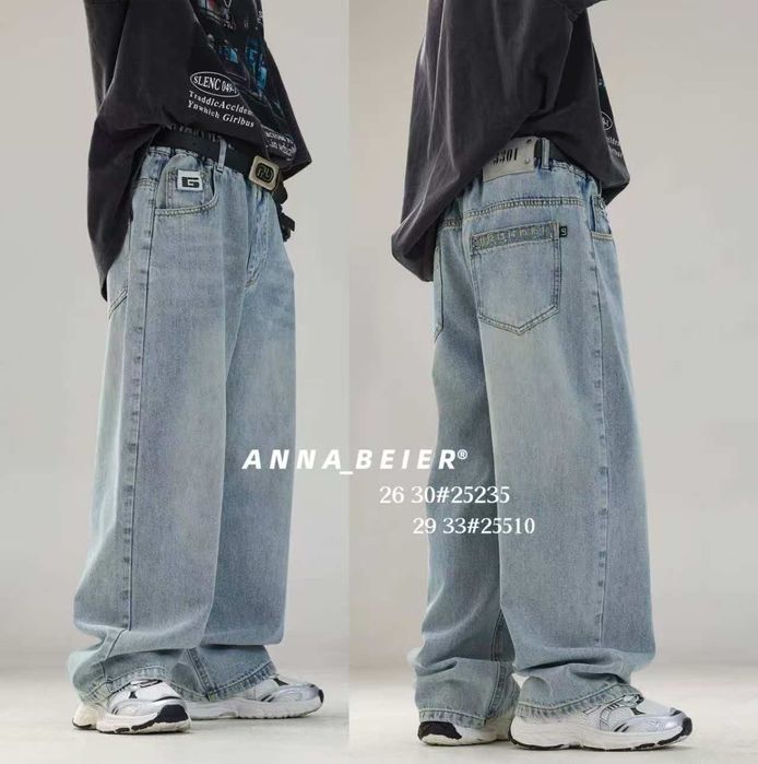 Підліткові широкі джинси скейтери баггі baggy р.150-180 широкие джинсы