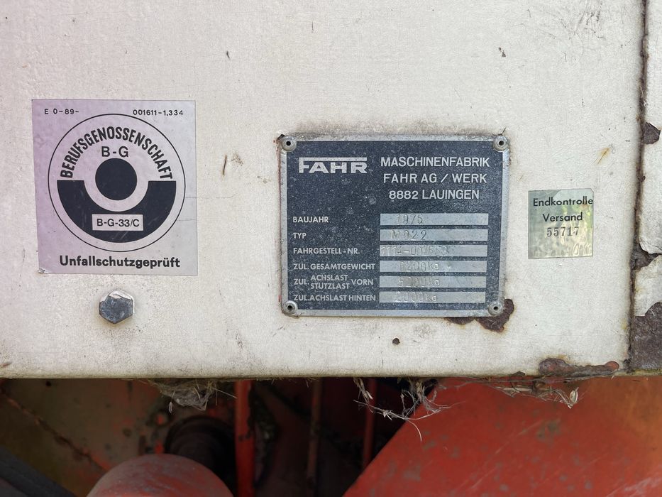 Kombajn Fahr M922